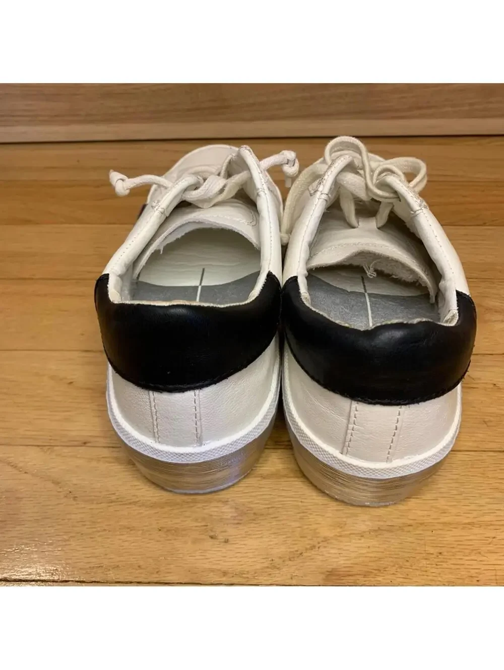 Dolce Vita Zina Black and White Sneakers - Size 6